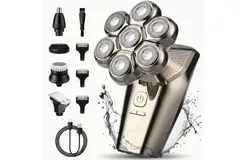 7D Head Shavers for Bald Men&comma; SHPAVVER Detachable Head Shaver LED Display Dry Wet Bald Head Shavers&comma;with Type-C Charge