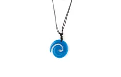 Color-Changing Necklace - Swirl - White to Blue by DelSol for Women - 1 Pc Necklace