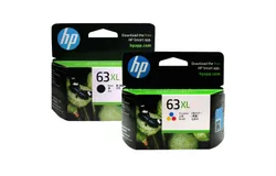 HP 63XL High Yield Black Ink Cartridge &plus; 63XL Tri-color Ink Cartridge 300 Pages