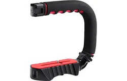 ULANZI U-Grip Pro Handheld Video Rig Steadicam with Triple Cold Shoe&comma; Stabilizing Handle Grip Compatible for iPhone 13 12 Pro Max Xs 8 7 plus GoPro 10 9 8 Canon Nikon Sony DSLR Cameras