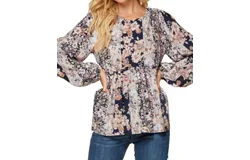 Andree By Unit Take Me Out Blouse In Navy