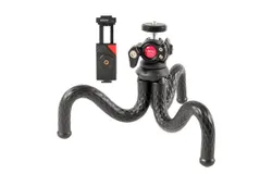 Ulanzi FT-01 Flexible Octopus Tripod Stand with 360° Rotatable Ballhead 1/4 Inch Screw Mount Phone Holder 2kg Load Capacity for Smartphone Camera Vlog Selfie Live Streaming