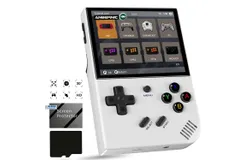 RG35XX Plus Linux Handheld Game Console 3&period;5&apos;&apos; IPS Screen&comma; 35xx plus with a 64G Card Pre-Loaded 6900 Games&comma; RG35X plus Supports 5G WIFI Bluetooth HDMI and TV Output 3300mAh Battery-RG35XX Plus Linux Handheld Game Console 3&period;5&apos;&apos; IPS Screen&comma; 35xx plus with a 64G Card Pre-Loaded 6900 Games&comma; RG35X plus Supports 5G WIFI Bluetooth HDMI and TV Output 3300mAh Battery-White（New）