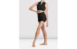 Bloch Mirella Miami Zip Front Crop Top In Black