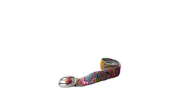 Madeline Butterfly Embroidered Belt In Purple