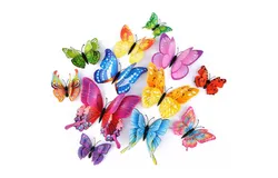3D Butterflies Wall Decor Stickers for Party Decorations - 24 Pieces