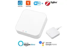 ZigBee 3&period;0 Hub WiFi and Bluetooth Dual Mode Gateway&comma; Tuya Smart Home Bridge Wireless Remote Control&comma; Smart Bridge Wireless Smart Home Gateway Voice Control via Alexa&comma; Google Home