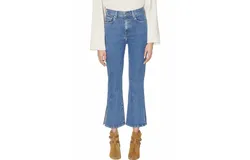 Le Jean Stella Crop Flare Jean In Desert
