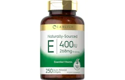 Carlyle Vitamin E 400 UI Cápsulas Blandas &period; 250 Unidades &period; De Origen Natural &period; No OGM y Libre de Gluten