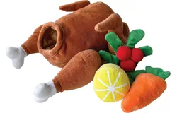 FouFouBrands Hide n Seek Turkey Burrow Nosework Dog Toy