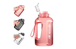 Water Bottle&comma; BOTTLED JOY 1&period;5 Litre Sports Water Bottle with Time Markings and Reusable&comma; 50 Oz Leakproof DUNDUN Water Bottle BPA-Free&comma; Flip Top for Sports&comma; Cycling&comma; Camping
