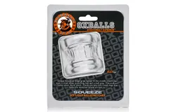 OxBalls Squeeze&comma; Ball Stretcher&comma; Clear