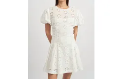 En Saison Adina Dress In Off White
