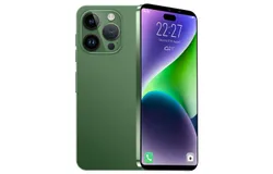 I14 Pro MAX Unlocked Phone&comma; Smartphone Long Battery Life 6&period;0 Inch HD Screen Unlocked Phone&comma; 1&plus;16GB Android 13&period;0 with 16G Memory Card&comma; Dual SIM Card&sol;Fingerprint Lock&sol;Face ID&sol;GPS &lpar;Green&rpar;