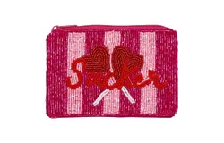 Eclai Sucker Coin Bag In Red&sol;pink