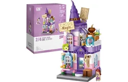 Mini City Shop Street View Building Blocks Model Set&comma;Simulation Architecture Collection Particle Construction Building Bricks Toy&comma;Home Decoration