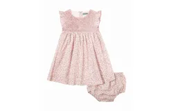 Petit Confection Girls&apos; Smocked Dress Set In Blush