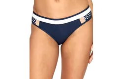 Jets By Jessika Allen Moderate Coverage Hipster Bikini Bottom In Cb Navy