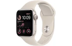 Apple Watch SE &lpar;2nd gen&rpar; - GPS - 44mm - Starlight - Aluminum - Sport Band - S&sol;M