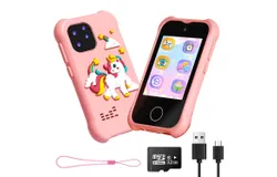 Children&apos;s smart touch phone Unicorn toy cross-mirror mini cartoon digital phone 2&period;8 "HD