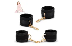 Restricciones de Bondage BDSM - Brazaletes y Torsos de Cuero Suave Ajustables Anilla de Pie para Juguetes Sexuales para Adultos