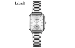 Women Rectangle Dial Stainless Steel Watch Top Luxury Brand Ladies Fashion Dress Watch Female Casual Quartz Wristwatch