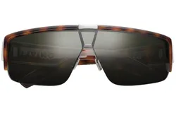 Ivi Vision Men&apos;s Living Sunglasses In Polished Classic Tortoise &sol; Green Grey Lens