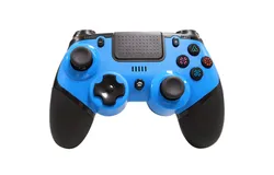 Wireless Gamepad Controller for PS-4&comma; Switch&comma; iOS13&comma; Android Wireless Pro Controller&comma; Remote Gamepad with Joystick&comma; Turbo Vibration&comma; Ergonomic Non-Slip Design &lpar;Blue&rpar;