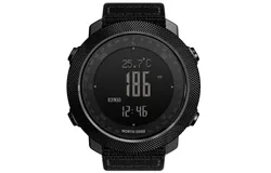 North Edge Apache Tactical Sports Watches for Men &comma; Outdoor Survival Military Compass Rock Solid Digital Watches with Durable Band&comma; Steps Tracker Pedometer Calories &lpar;Black&rpar;-NEW