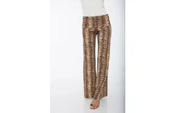Pantalones Palazzo de Mujer con Estampado de Serpiente de Pit&oacute;n