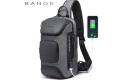 BANGE Sling Bag&comma;  Anti theft Sling Backpack with Lock&comma;Gray