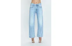 Pistola Lexi Midrise Bowed Straight Jeans In Enchanted Vintage