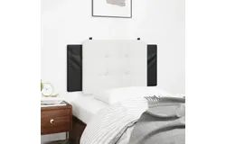 Headboard Cushion Black and White 39&period;4" Faux Leather