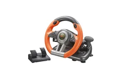 PXN PC Racing Wheel&comma; V3 PRO 180 Degree Universal USB Car Sim Game Steering Wheel with Pedals for Xbox One&comma; Xbox Series S&sol;X PS3&comma; PS4&comma; Switch&comma;Orange