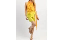 Luxxel South Beach Mini Dress In Multi-Orange