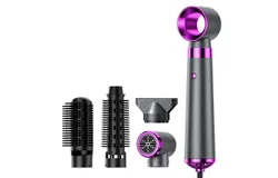 5-in-1 hot air comb automatic curling iron hair dryer curling straight dual-use hair styling comb hair dryer
