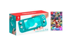 Nintendo Switch Lite Turquoise Bundle With Mario Kart 8 Deluxe Game