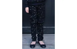 Eva Franco Girl&apos;s Chia Mini Jogger In Black Star