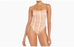 Vitamin A Jenna High Leg One Piece In Snake
