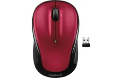 Logitech - M325s Wireless Optical Ambidextrous Mouse - Red