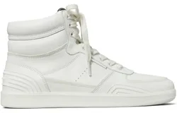 ToBurch Women Clover Court High Purity &sol; Bianco High Top Lace Up Sneakers