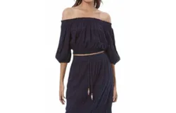 Young Fabulous & Broke Aloha Top In Midnight