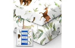 Premium Soft Crib Sheets for Boys&comma; Ultra Breathable Crib Fitted Sheet&comma; Super Stretchy Baby Bed Sheets 28&apos;&apos;x52&apos;&apos;x9&apos;&apos; Extra Deep Pocket