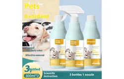 shengchong Dog 3-in-1 Cat and Kitten Training Aid &vert; Cat Deterrent Spray for Indoor and Outdoor Use &vert; Cat Repellent Spray for Furniture &vert; Establish Boundaries and Keep Cats Away Made in China &lpar;17 oz&rpar; 500ml&ast;3 bottles