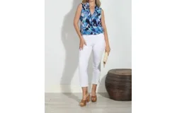 Veronica M Surplice Tank In Lorelei