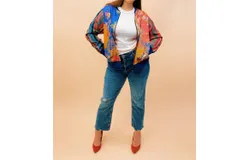 Benares Faith Bomber Jacket In Multicolor