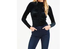 Dear John Denim Cece Ruched Top In Dark Mistletoe