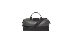 Brouk & Co&period; Unisex - Alpha Leather Duffel Bag In Grey&sol;black