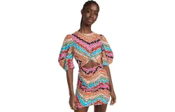 RHODE Women&apos;s Isla Dress Ric Rac Multi Color Print Mini