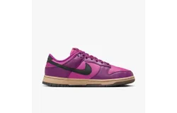 Nike Women&apos;s Dunk Low Shoes In Viotech&sol;hot Fuchsia&sol;khaki&sol;black